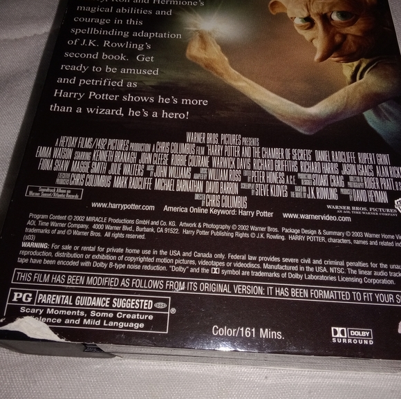 Harry Potter And The Chamber Of Secrets VHS Movie Cassette Tape 2003 - Picture 4 of 11